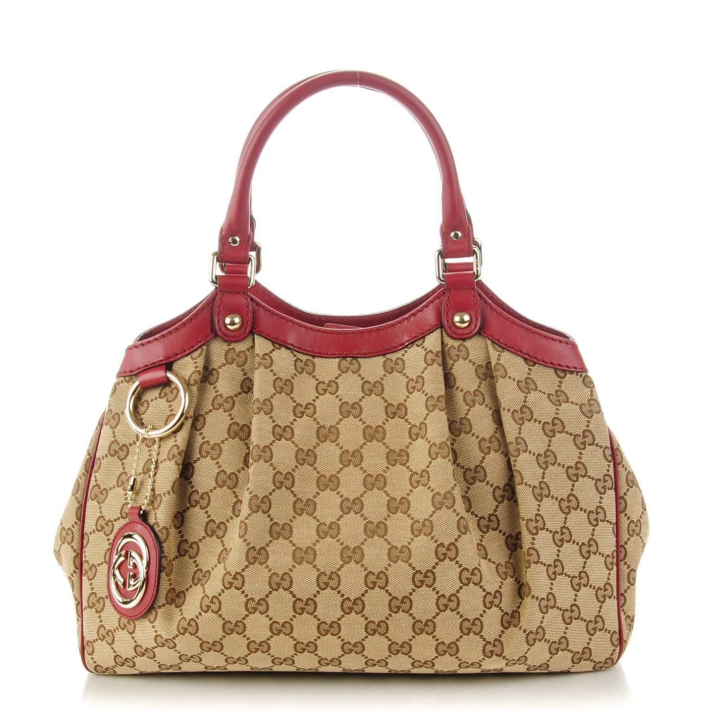Monogram Medium Sukey Tote Dark Red