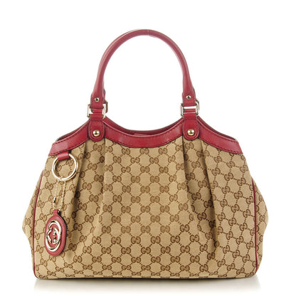 Gucci Monogram Medium Sukey Tote Dark Red 1 of 7