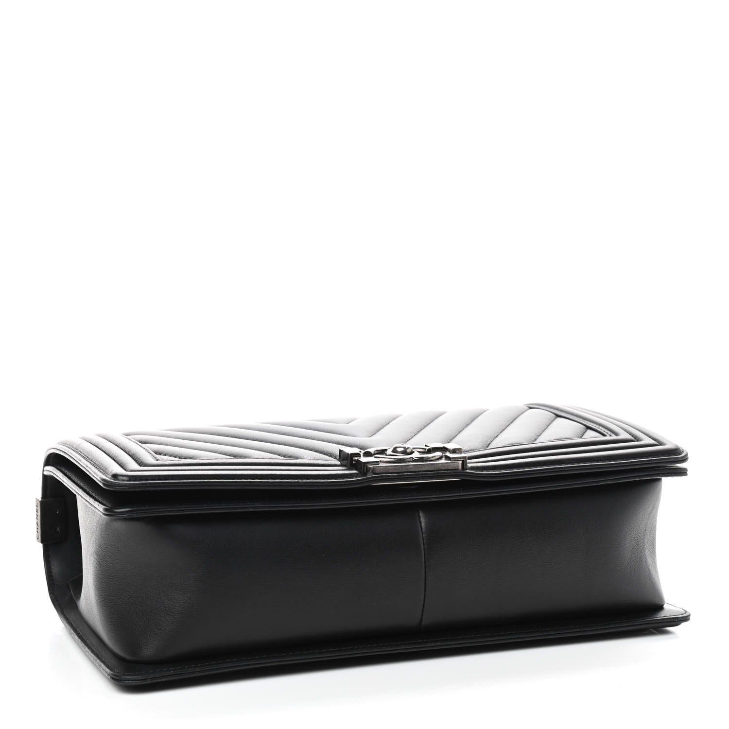 Chanel Lambskin Chevron Quilted Medium Boy Flap Black 4 of 10