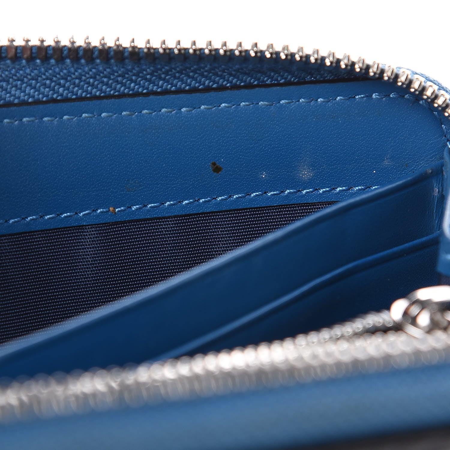 MCM Visetos Large Zip Around Wallet Black Blue 11 of 11