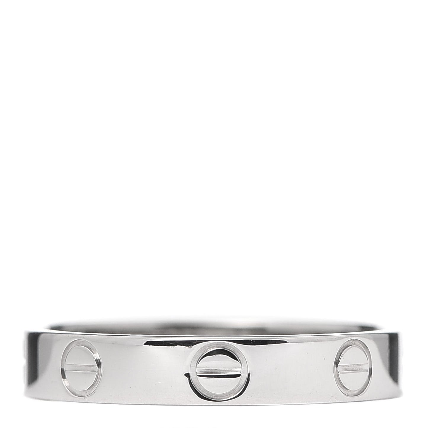 Platinum 3.5mm LOVE Wedding Band Ring 55 7.25