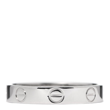Cartier Platinum 3.5mm LOVE Wedding Band Ring 55 7.25 1 of 4