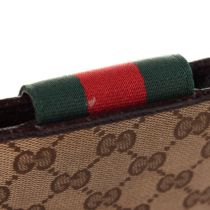 Gucci Monogram Web Ladies Web French Wallet Brown 10 of 13