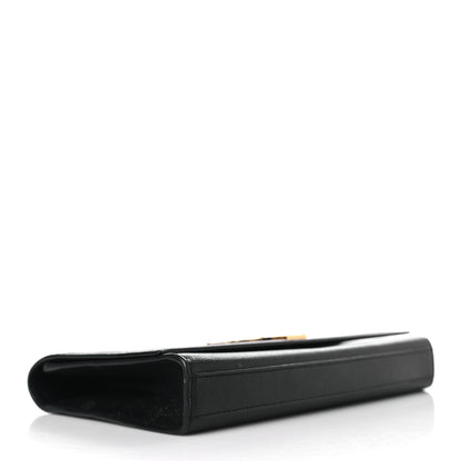 Saint Laurent Grain De Poudre Monogram Cassandre Clutch Black 5 of 7