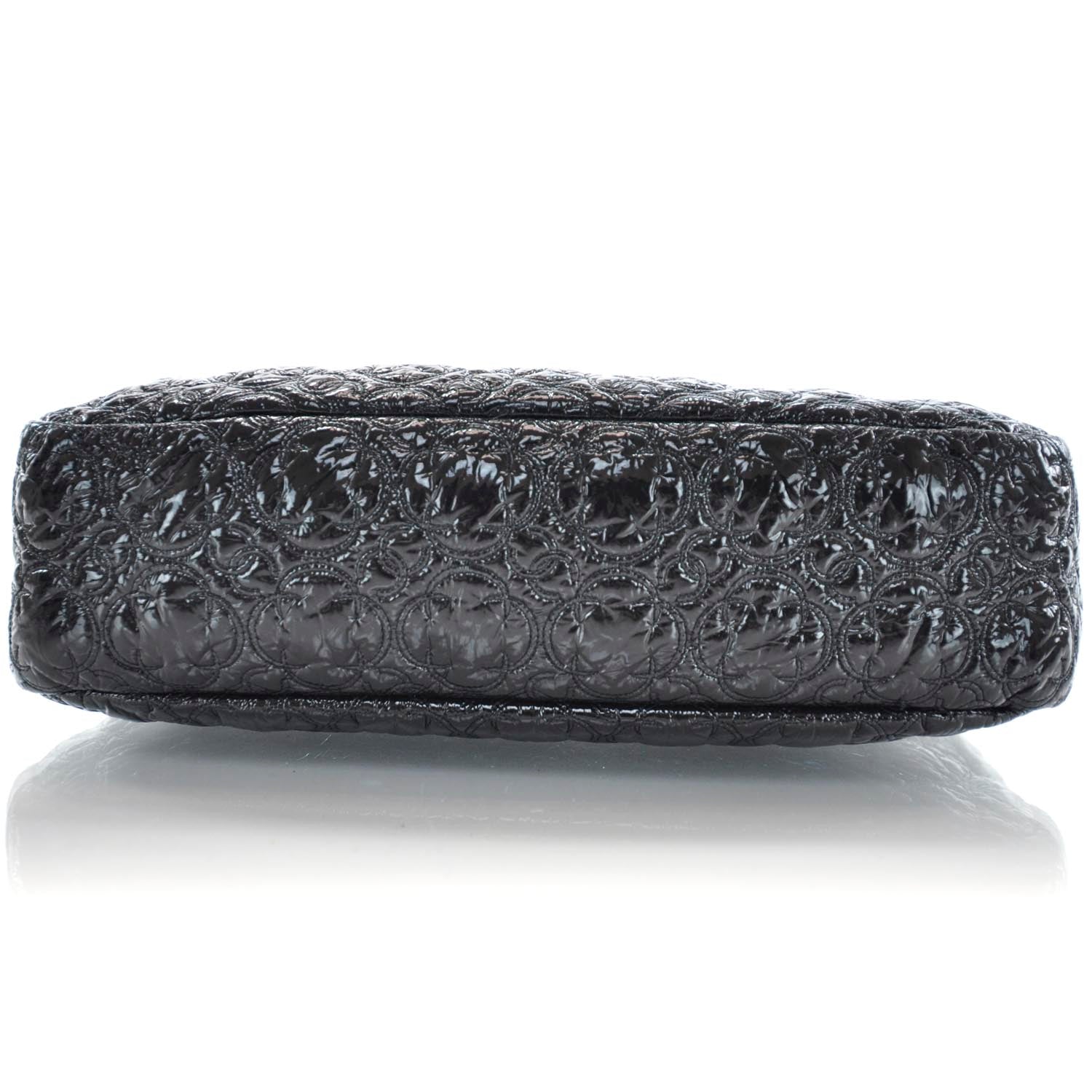 Chanel Vinyl Rock in Moscou Moscow Flap Black 6 of 9