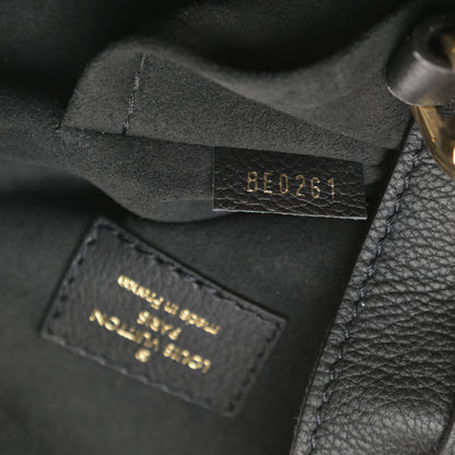Louis Vuitton Calfskin Lockme Bucket MM Black 9 of 11