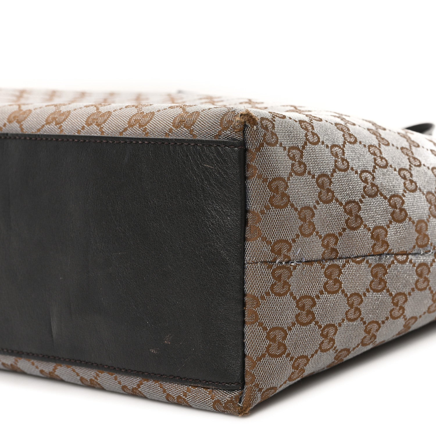 Gucci Metallic Monogram XL Shopper Tote Brown 10 of 11