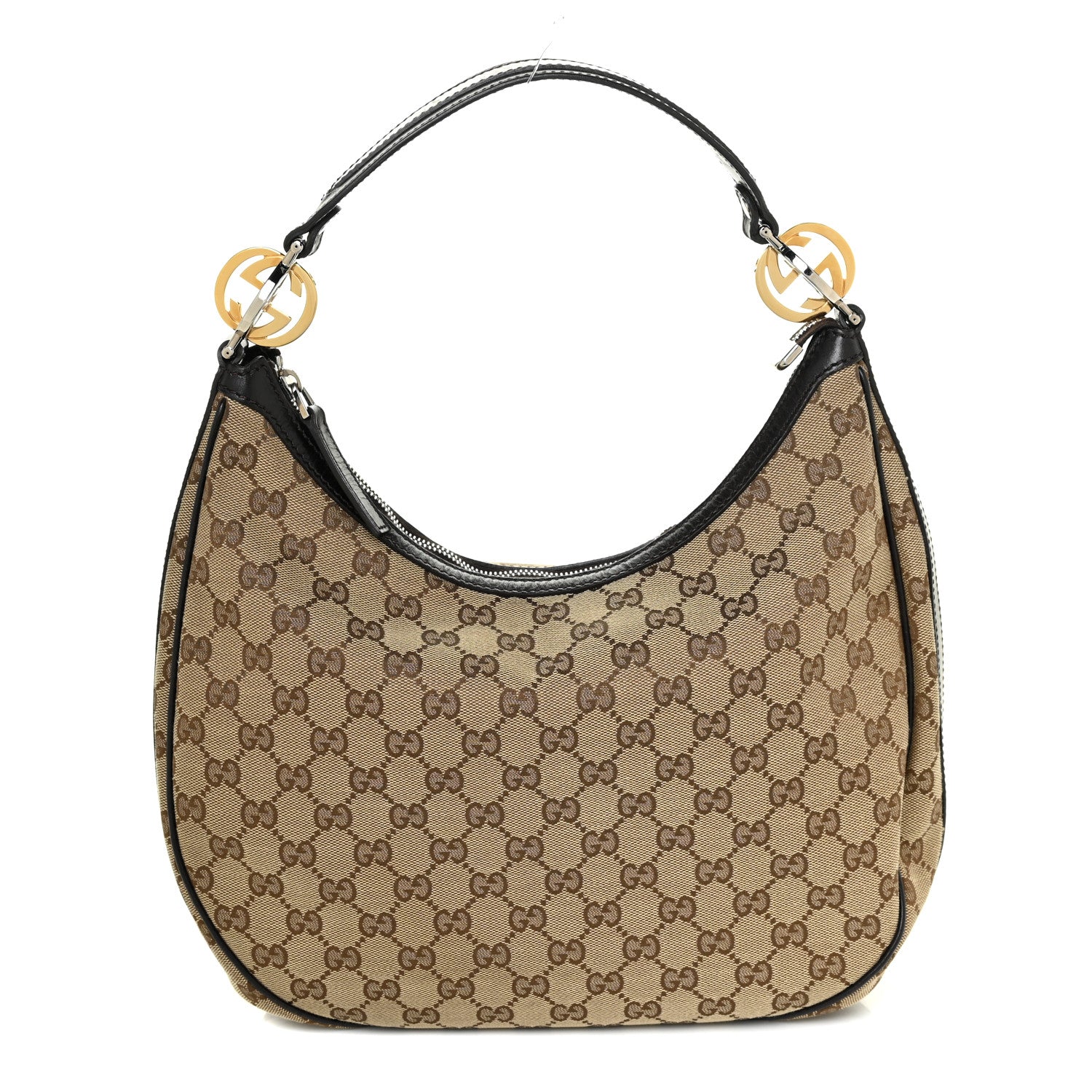 Gucci Monogram Medium GG Twins Hobo Dark Brown 1 of 18