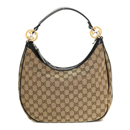 Gucci Monogram Medium GG Twins Hobo Dark Brown 1 of 18