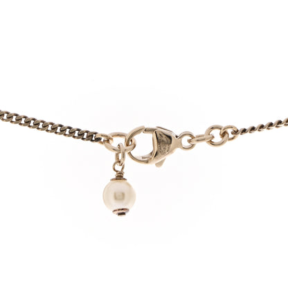 Chanel Enamel Pearl CC Ladybug Necklace Gold Red 6 of 7