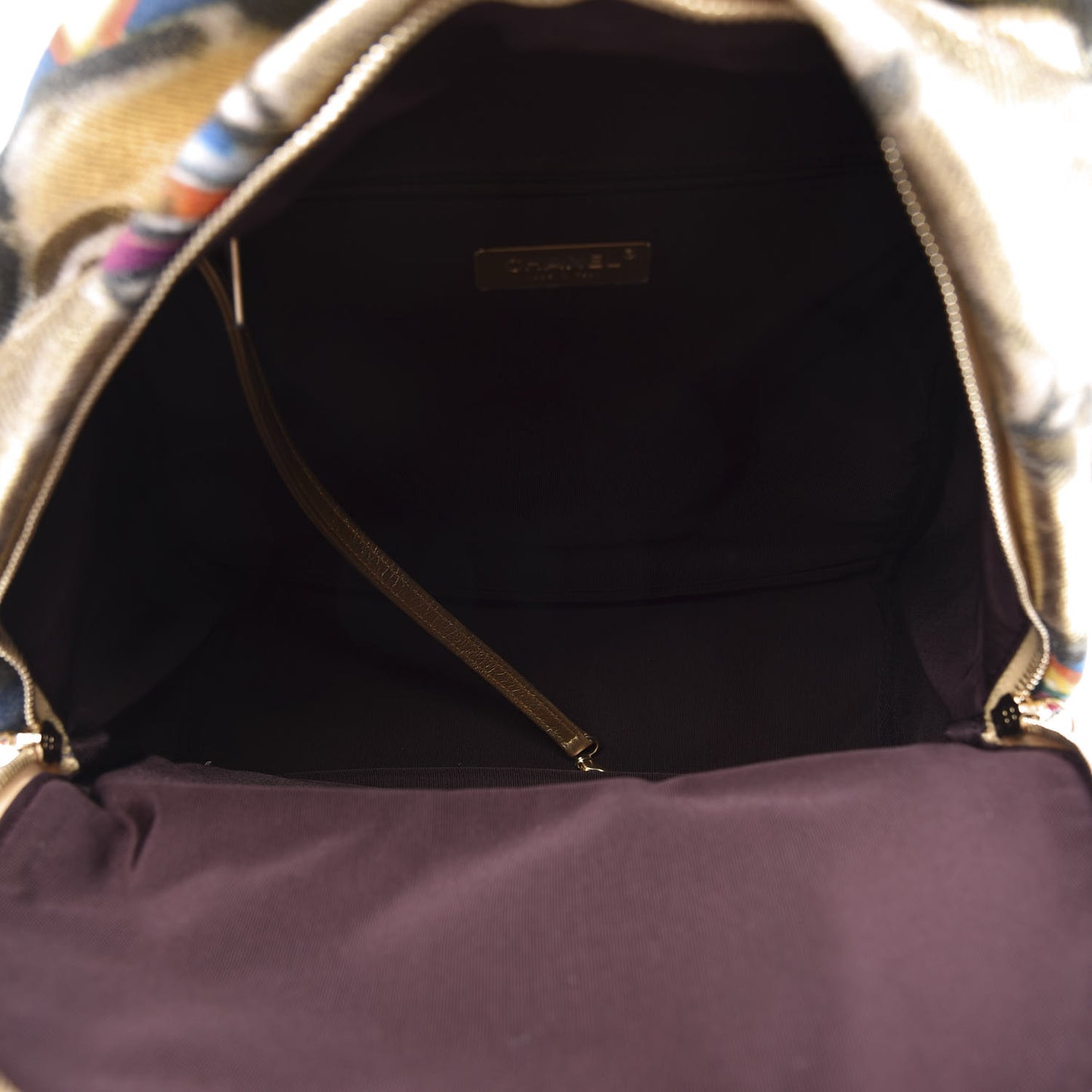 Graffiti Printed Canvas Street Spirit Backpack Multicolor