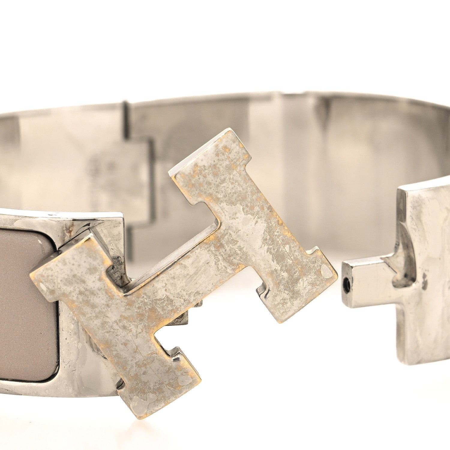 Hermes Enamel Wide Clic Clac H Bracelet PM Marron Glace 4 of 5