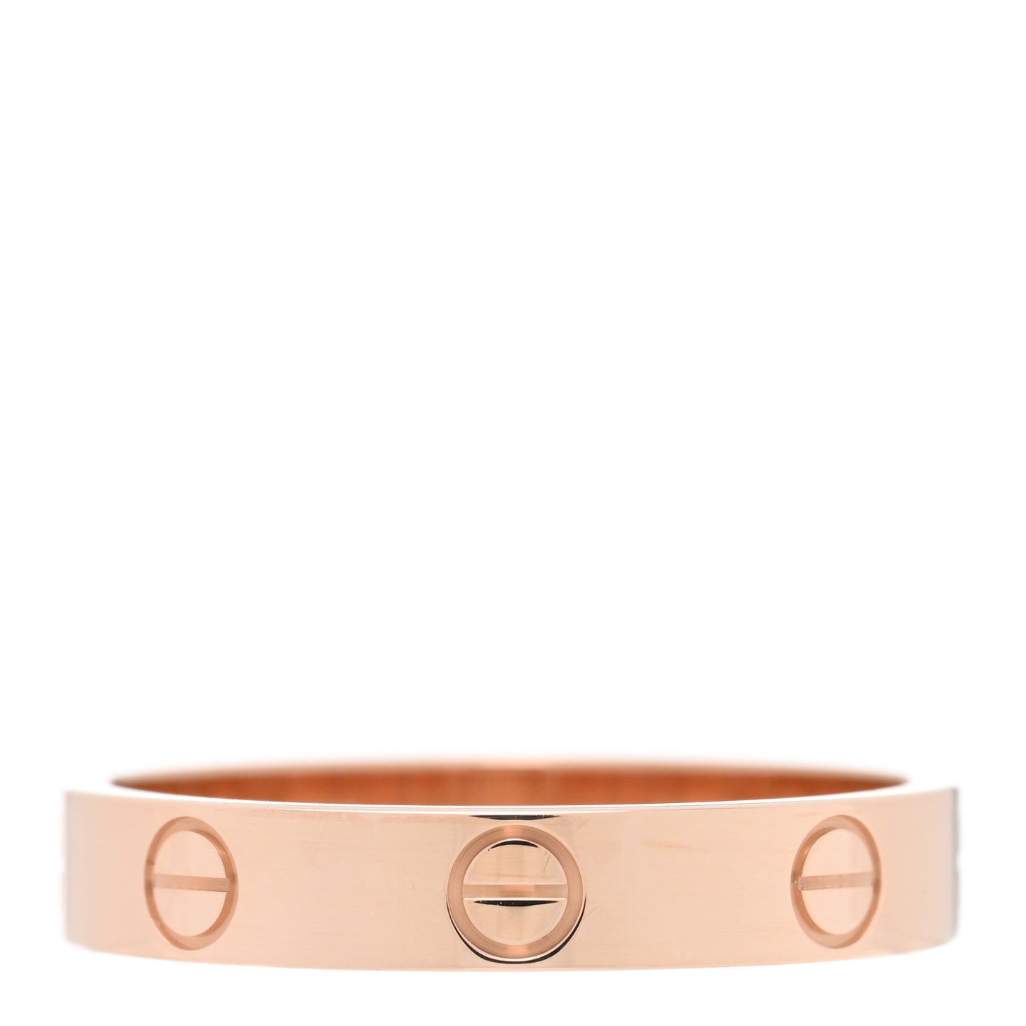 18K Pink Gold 3.5mm LOVE Wedding Band Ring 56 7.75