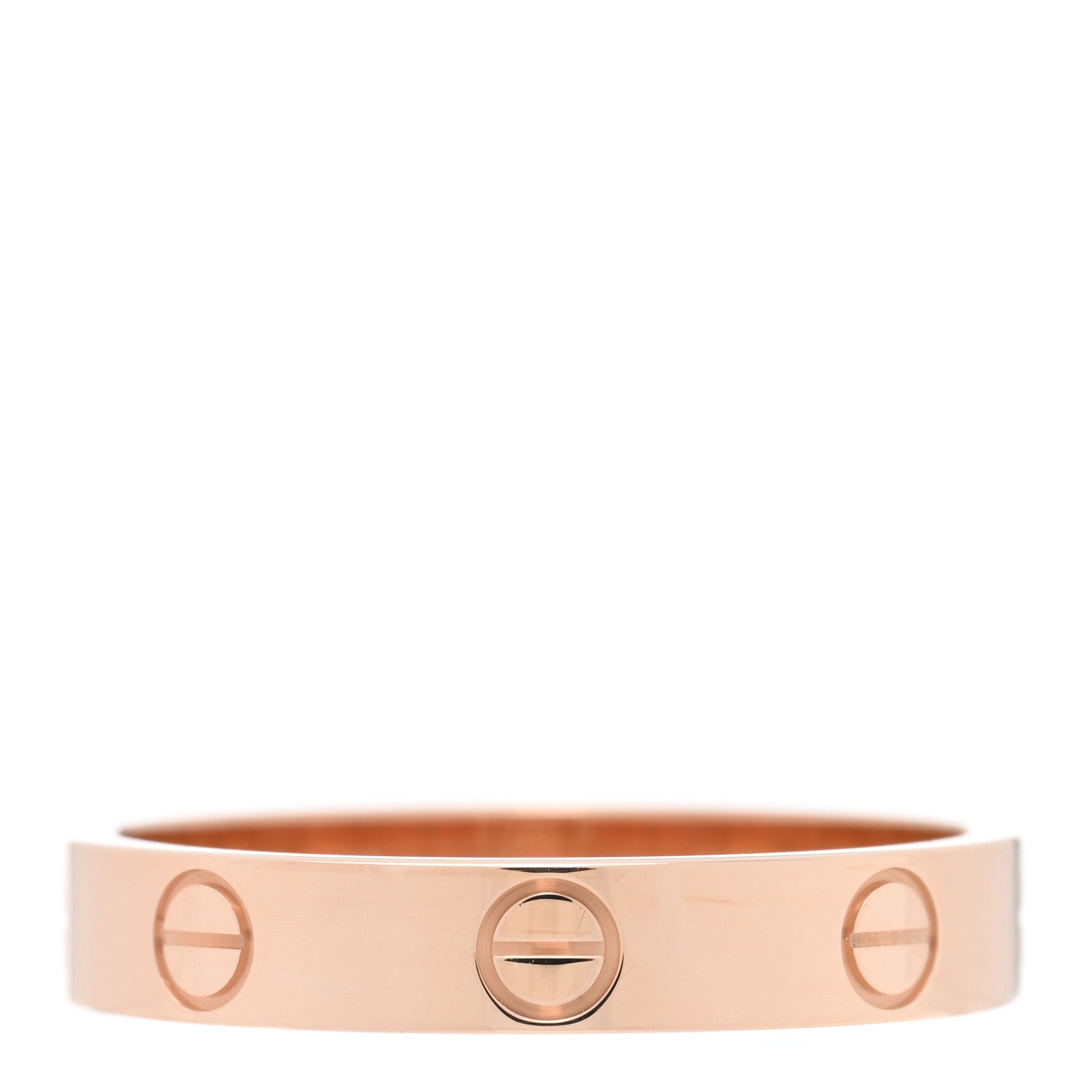 Cartier 18K Pink Gold 3.5mm LOVE Wedding Band Ring 56 7.75 3 of 5