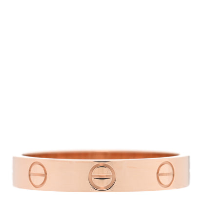 Cartier 18K Pink Gold 3.5mm LOVE Wedding Band Ring 56 7.75 3 of 5