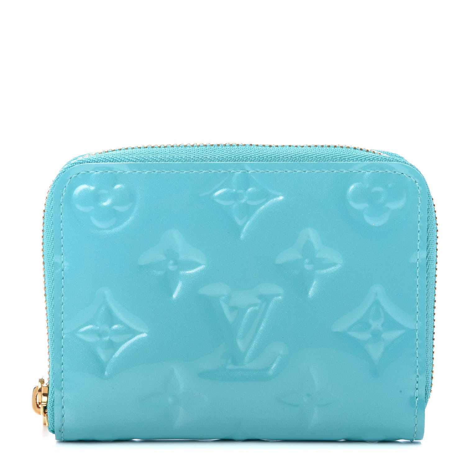 Louis Vuitton Vernis Zippy Coin Purse Blue Lagon 1 of 7