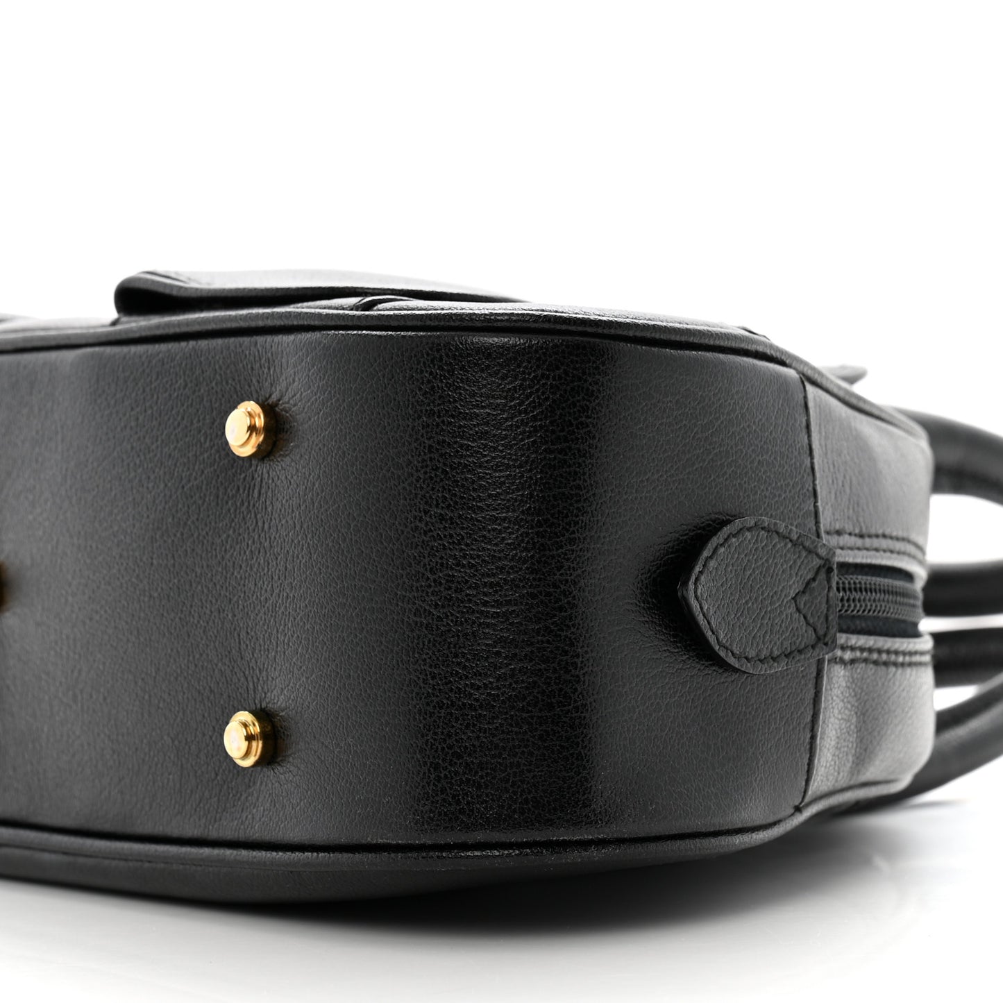 Calfskin Saddle Bowler Black