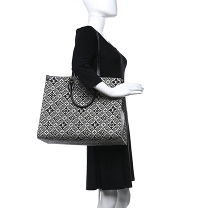 Louis Vuitton Jacquard Since 1854 Onthego GM Grey 2 of 12