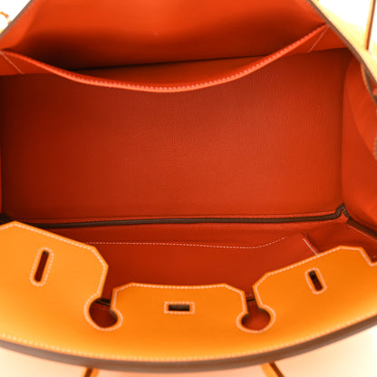 Hermes Epsom Candy Birkin 35 Jaune D'Or Feu 5 of 11