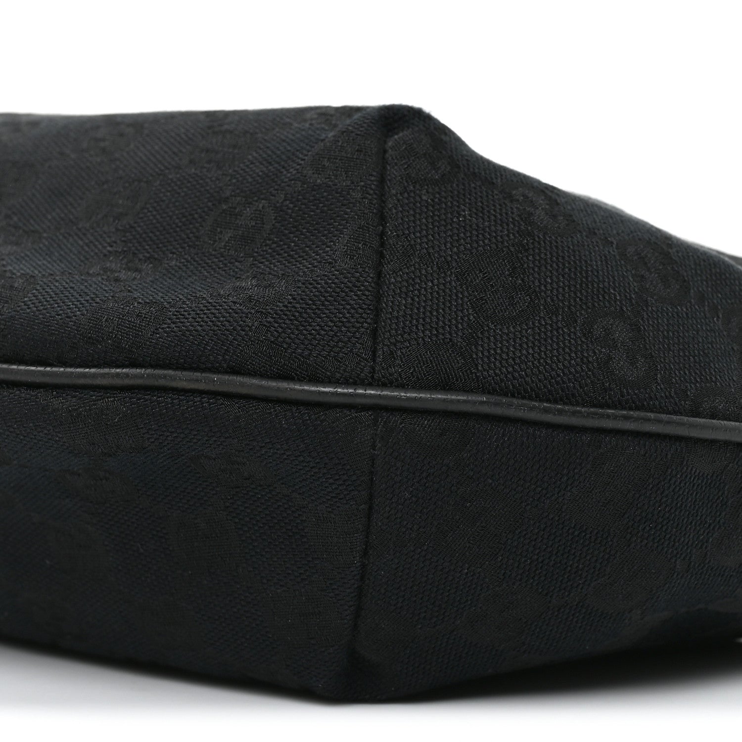 Gucci Monogram Medium Half Moon Hobo Black 10 of 10