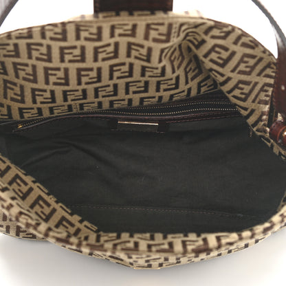 Fendi Zucchino Vitello Baguette Mogano Panna Bruciato 4 of 9