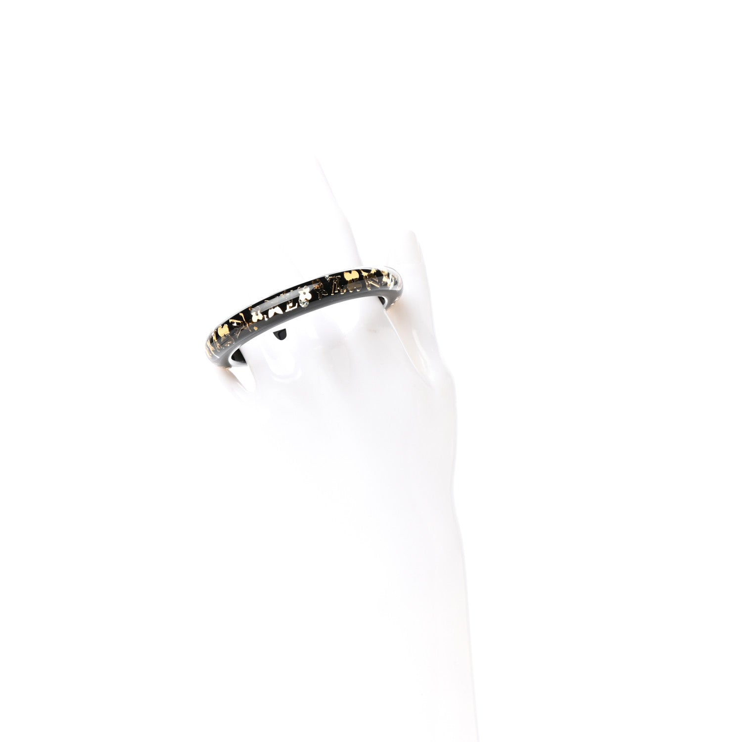 Louis Vuitton Resin Swarovski Medium Inclusion Bracelet PM Black 2 of 3