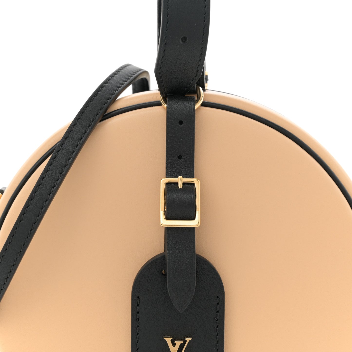 Calfskin Petite Boite Chapeau Black Beige