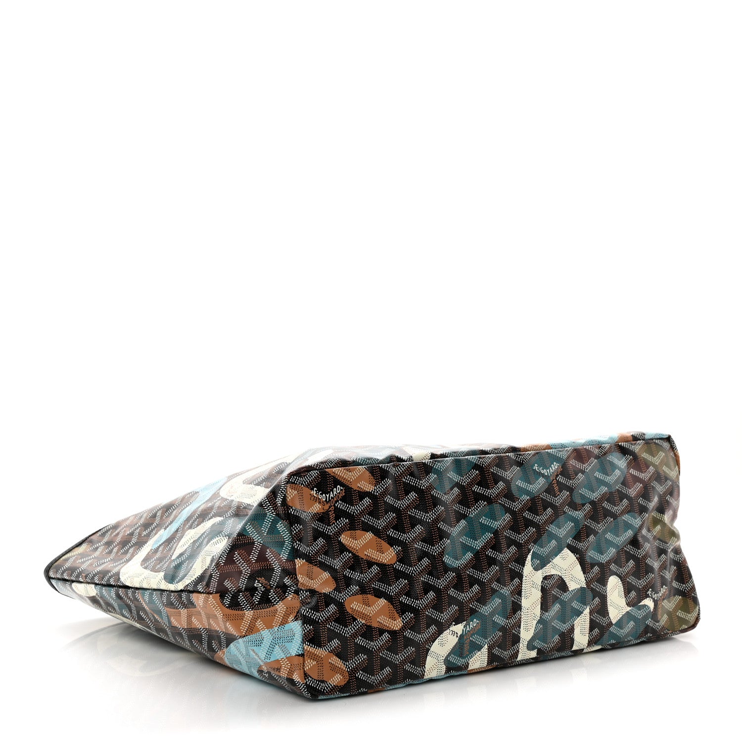 Goyard Goyardine Saint Louis Lettres Camouflage PM Black Blue 5 of 11