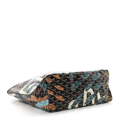Goyard Goyardine Saint Louis Lettres Camouflage PM Black Blue 5 of 11