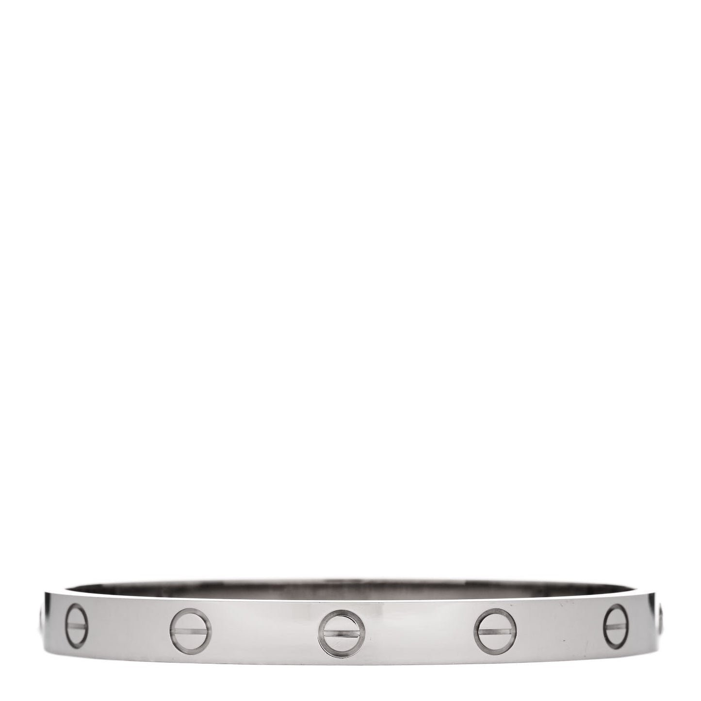 18K White Gold LOVE Bracelet 17