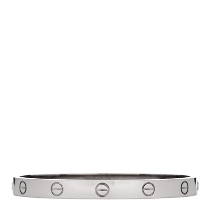 Cartier 18K White Gold LOVE Bracelet 17 2 of 8