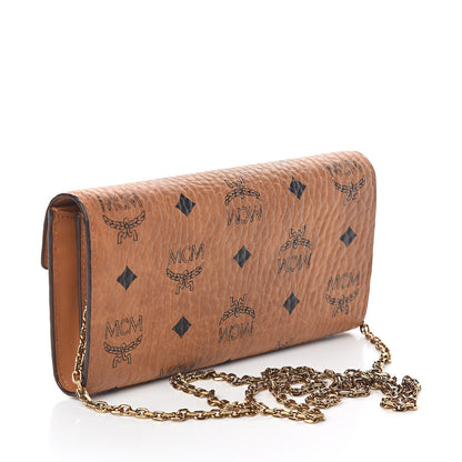 MCM Visetos Large Patricia Wallet On Chain Cognac 3 of 7