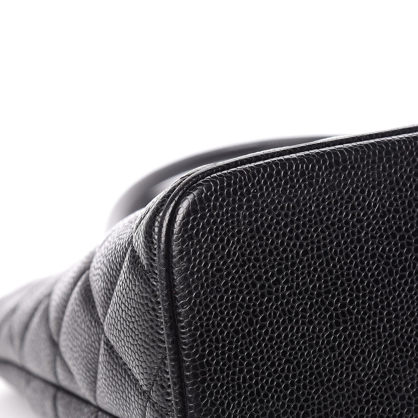 Caviar Quilted Medallion Tote Black