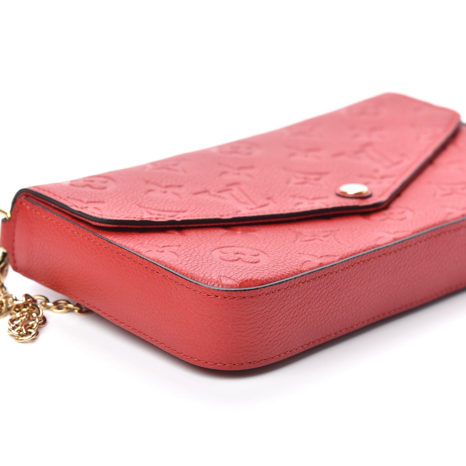 Louis Vuitton Empreinte Pochette Felicie Chain Wallet Cherry 8 of 9