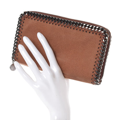 Stella McCartney Shaggy Deer Falabella Zip Around Wallet Brandy 2 of 6