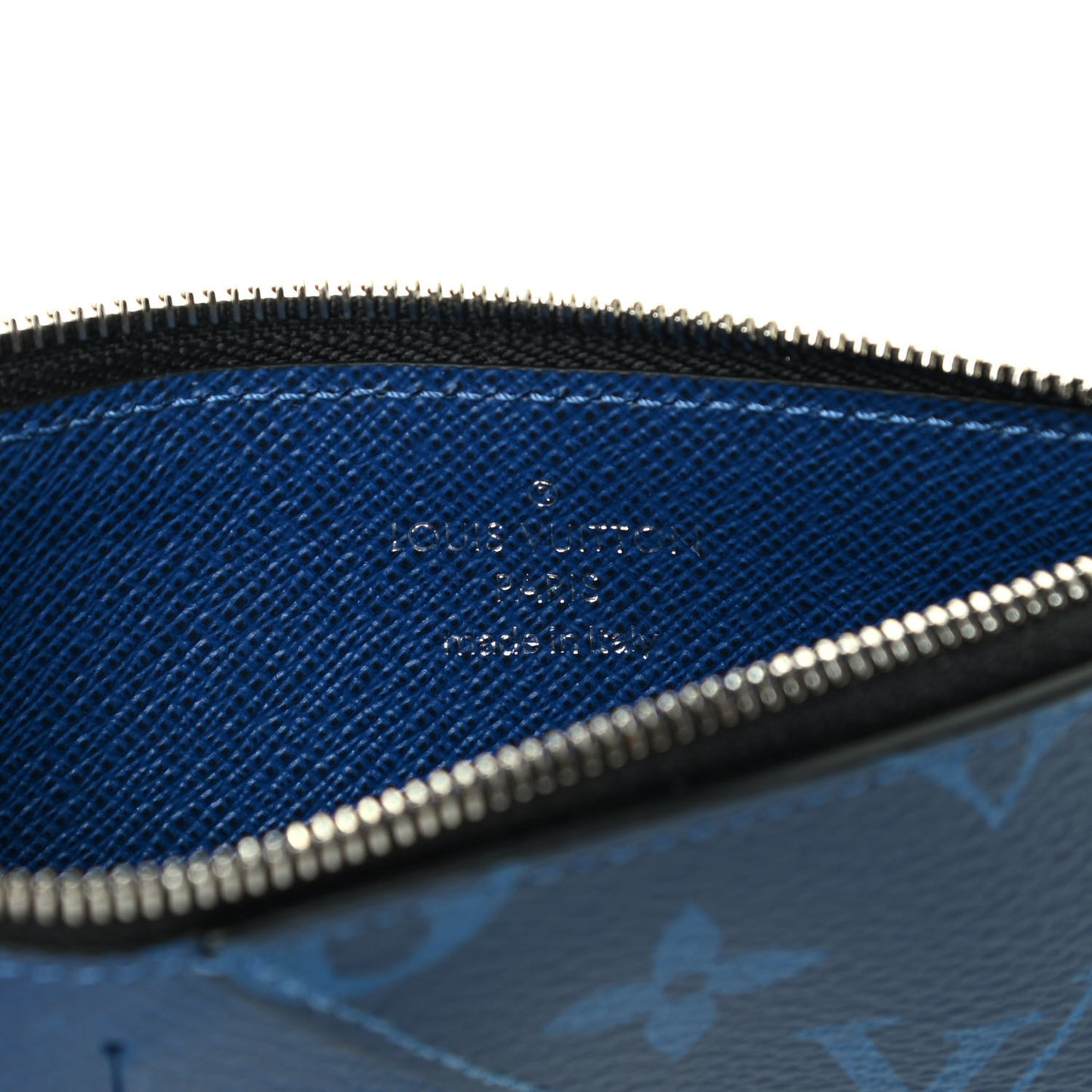 Monogram Taiga Coin Card Holder Cobalt