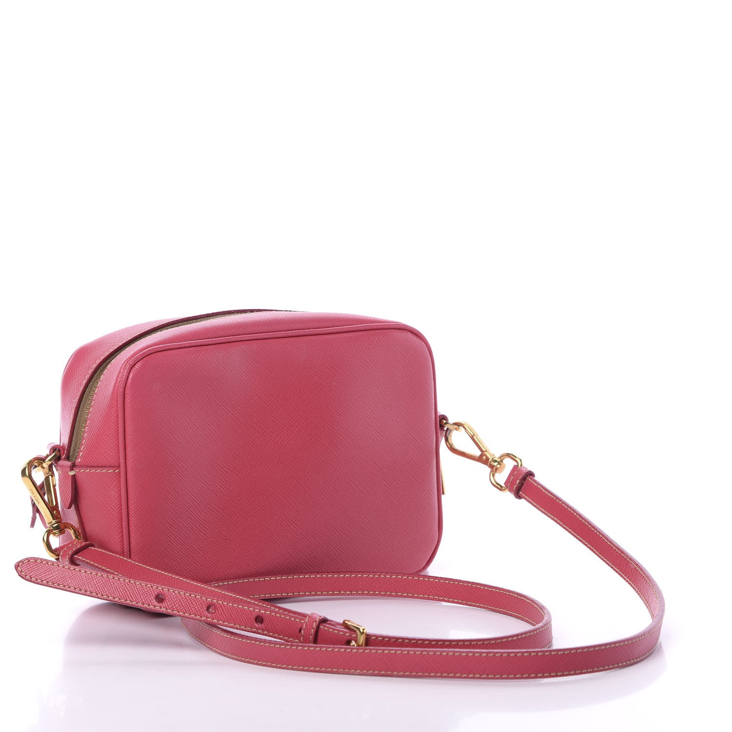Prada Saffiano Camera Crossbody Peonia 2 of 17