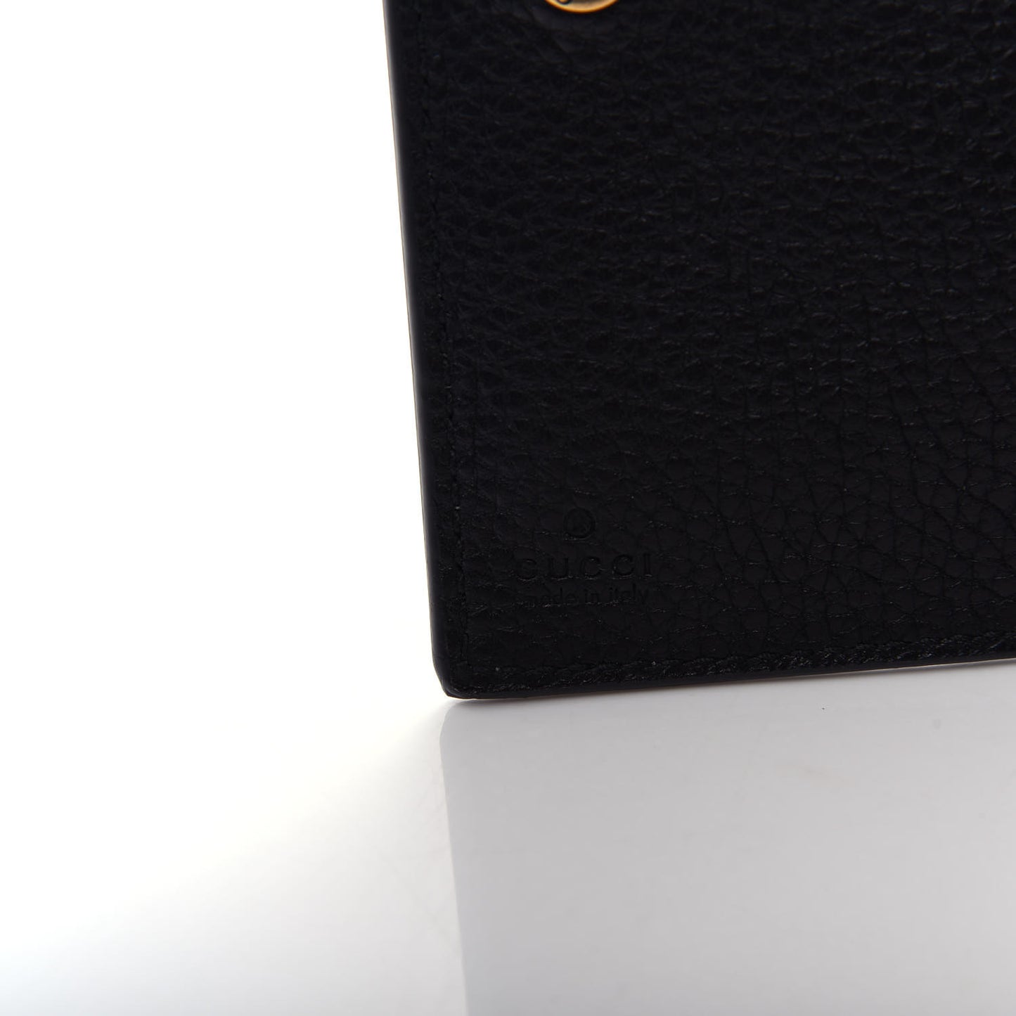 Calfskin Cellarius Blind For Bi-Fold Wallet Black
