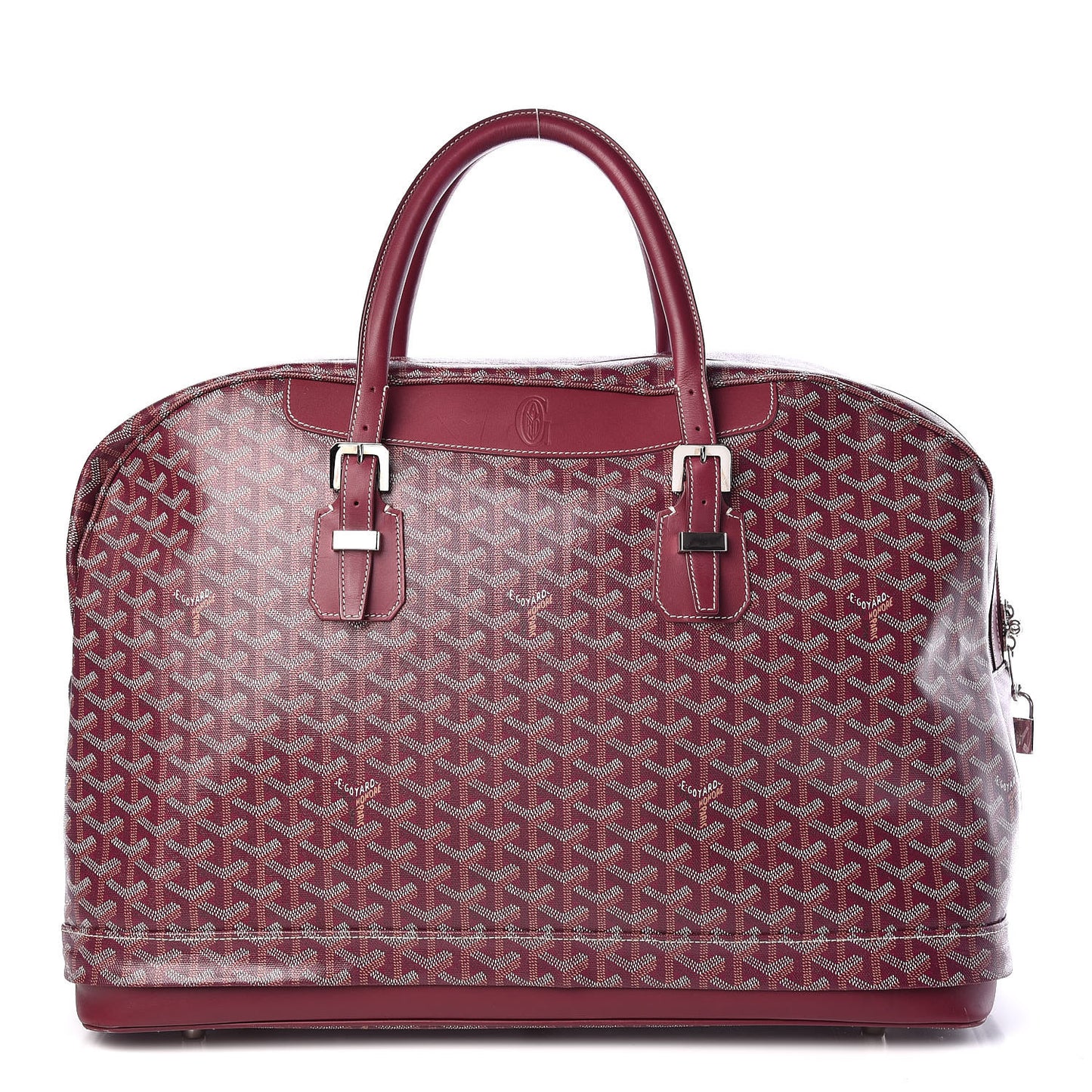 Goyardine Hotel Du Parc Briefcase Burgundy