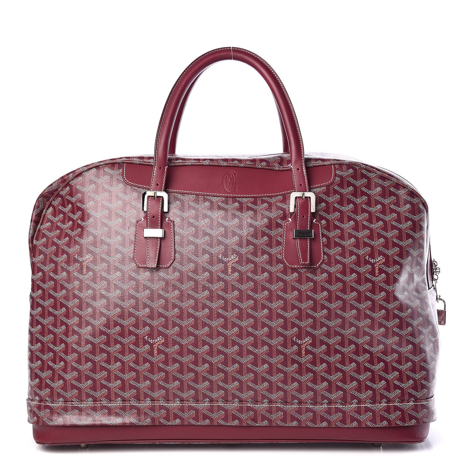 Goyard Goyardine Hotel Du Parc Briefcase Burgundy 1 of 9