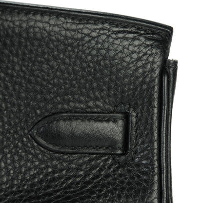 Hermes Taurillon Clemence Birkin 30 Black 30 of 31