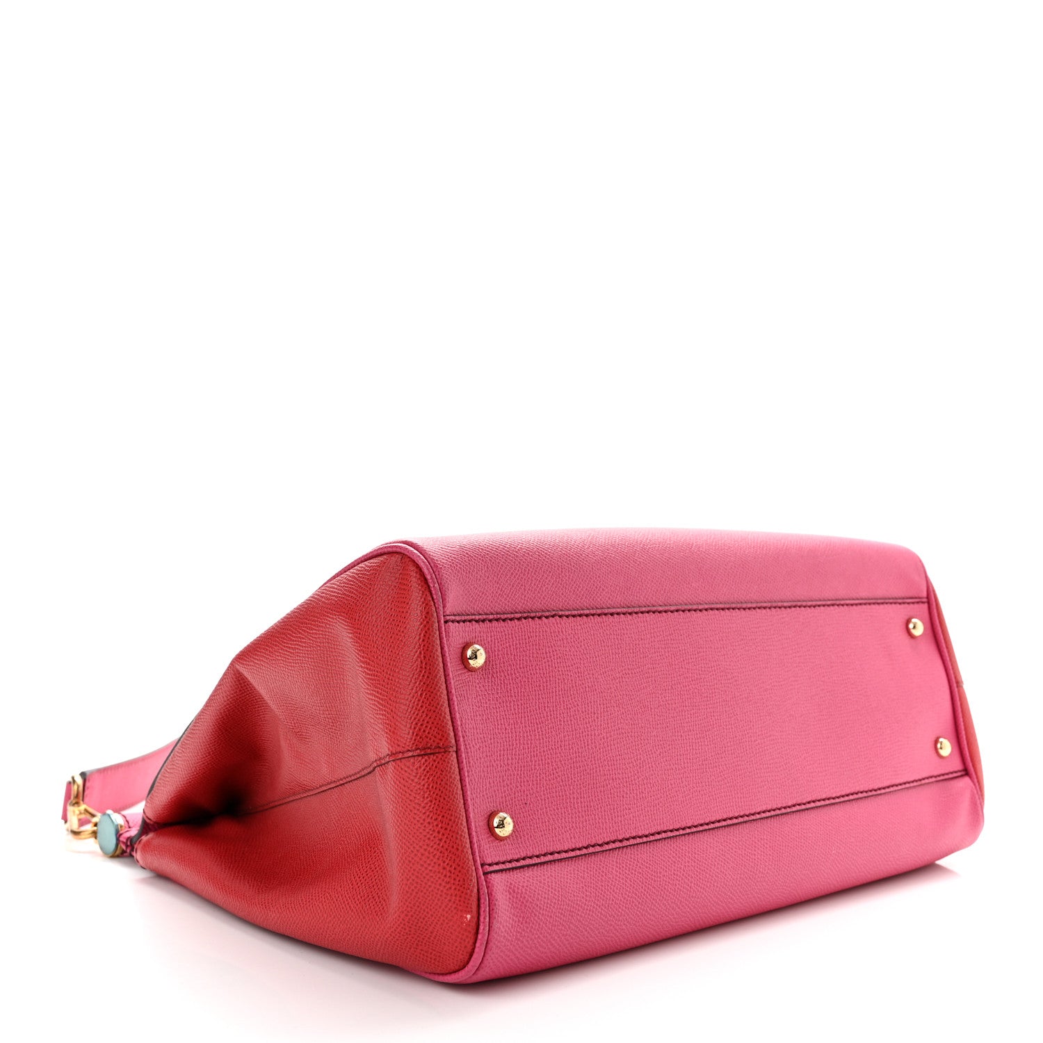 Dolce & Gabbana Dauphine Large Bi-Color Miss Sicily Satchel Fuchsia Red 4 of 9