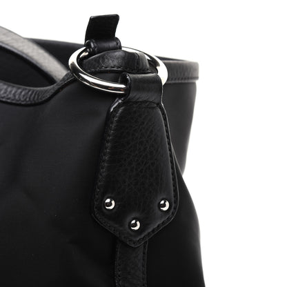 Prada Tessuto Nylon Calfskin Hobo Black 19 of 25