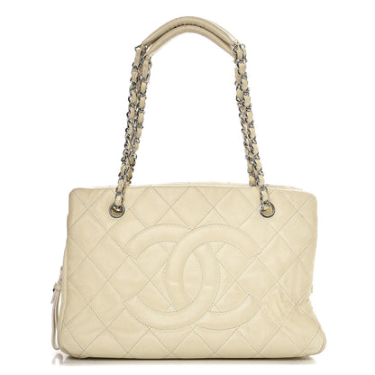 Chanel Caviar CC Timeless Soft Tote Off White 1 of 18