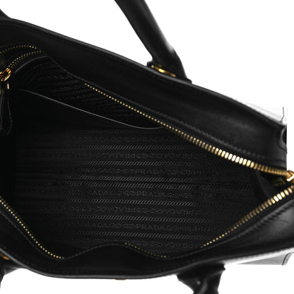 Prada Saffiano City Calfskin Medium Esplanade Tote Mercurio Black 5 of 9