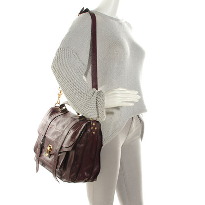 Proenza Schouler Lambskin Large PS1 Satchel Burgundy 4 of 11