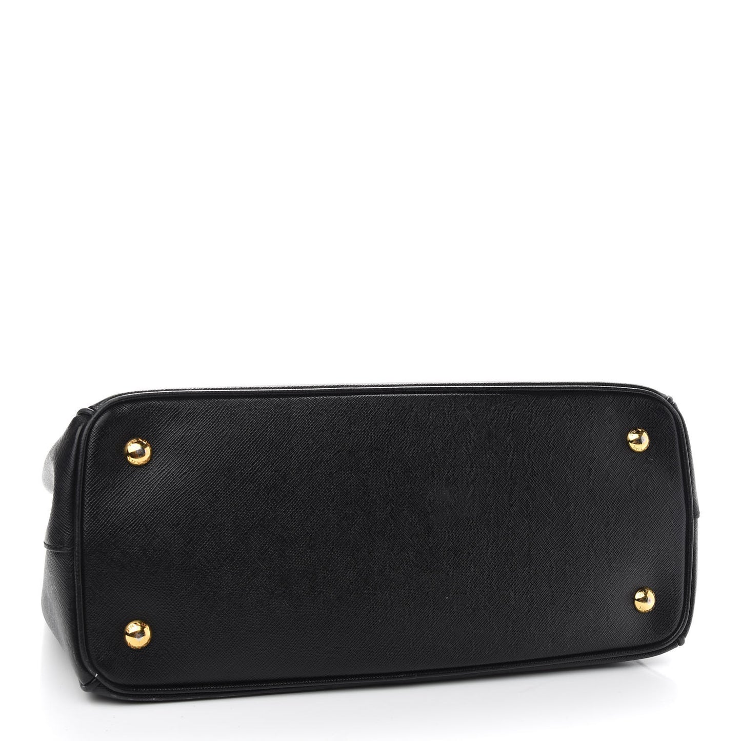 Saffiano Medium Galleria Double Zip Tote Black