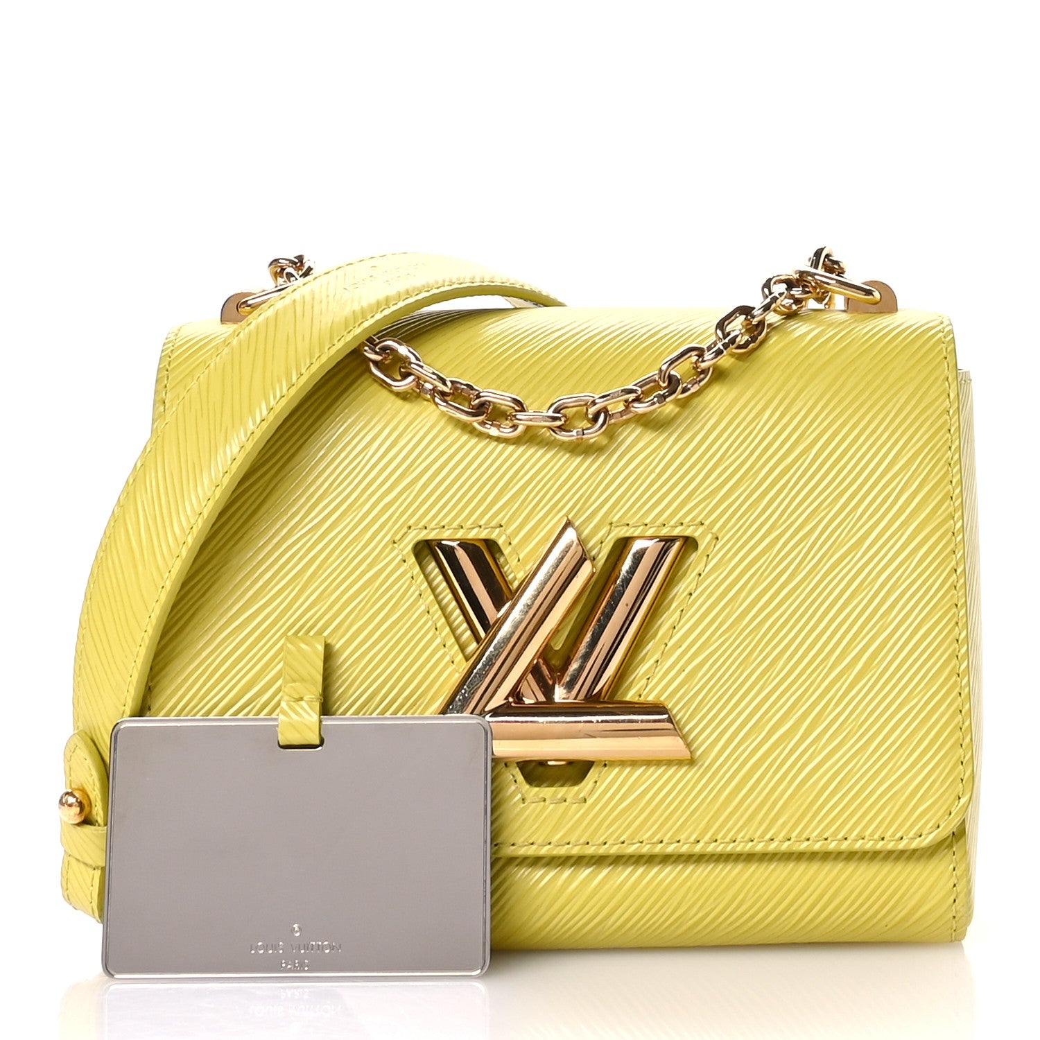 LOUIS VUITTON エピ ツイストMM ショルダーバッグ イエロー Louis Vuitton Epi Twist Shoulder Bag PM Citron Yellow 1669982