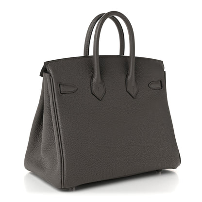 Hermes Togo Birkin 25 Etain 3 of 10