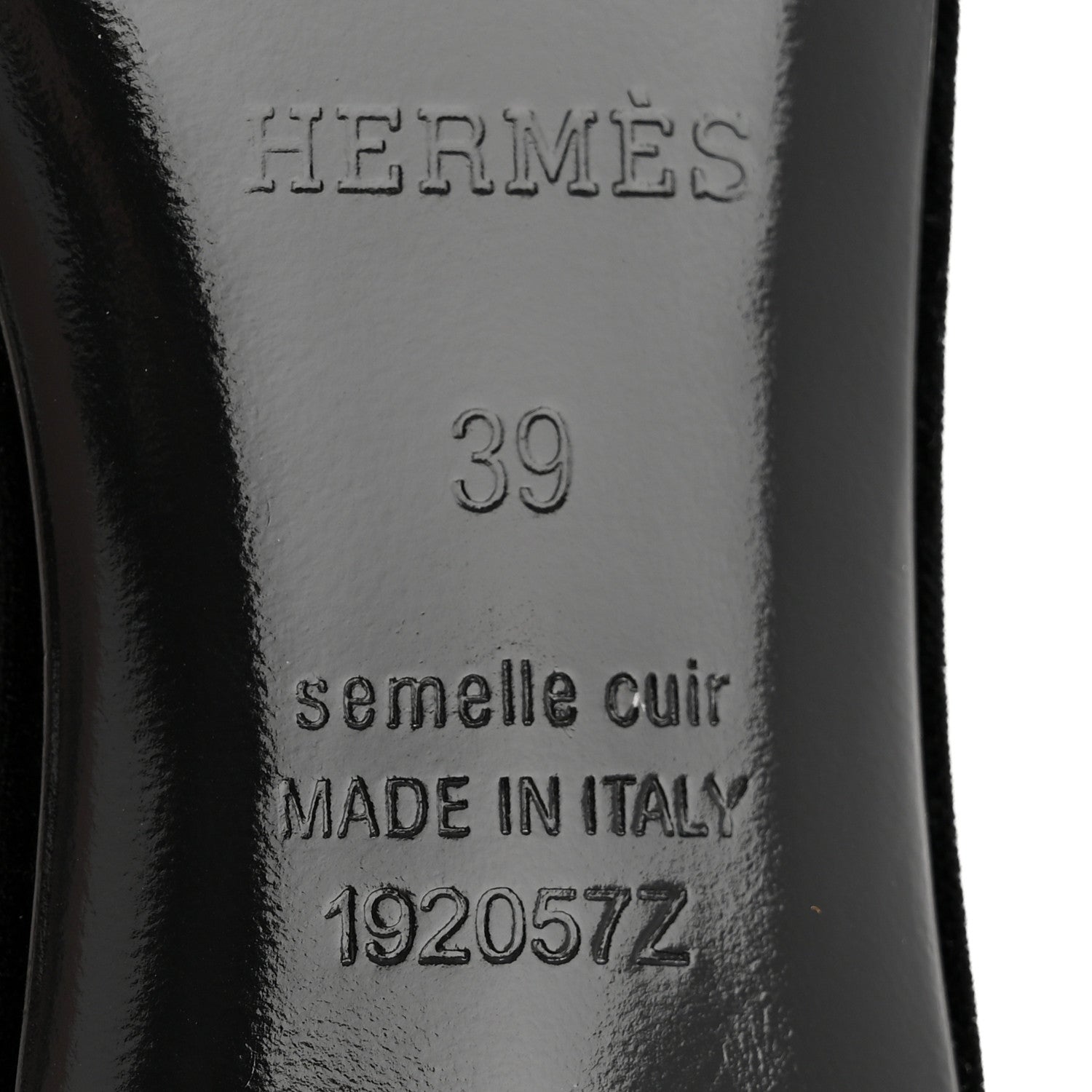 Hermes Velvet Nappa Oasis Sandals 39  39 Argent Vieilli 7 of 9